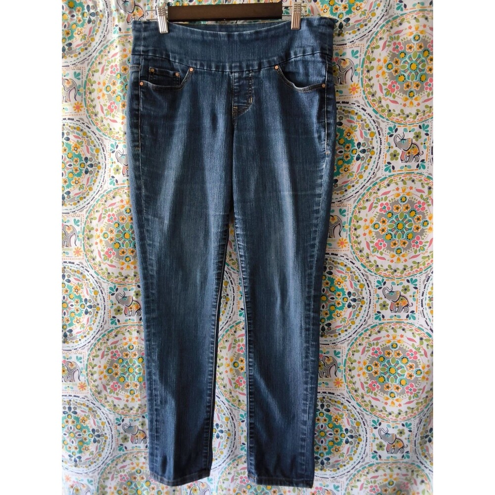 Jag Jeans Jeggings Women’s Size 8 Blue Mid Rise Skinny Denim Leggings Pull-On